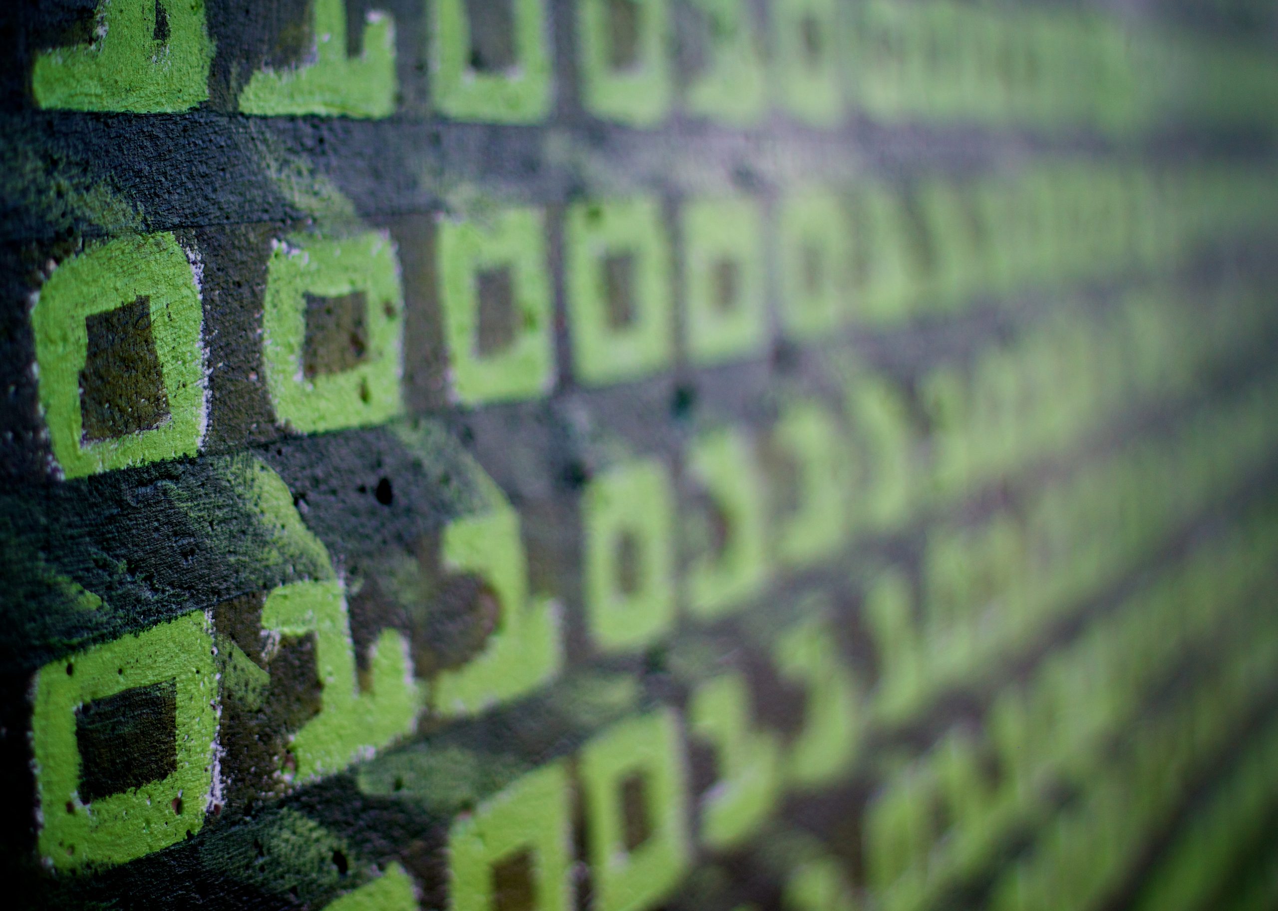 Binary code carved in stone.